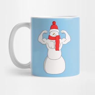 Flex Muscle Snowman Mug